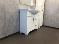 Тумба COMFORTY Севилья-85 (860х880х520) напольная, с раковиной, слоновая кость00-00003083