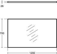 Зеркало Ideal Standard MIRROR&LIGHT (1200х700) T3359BH — изображение 2
