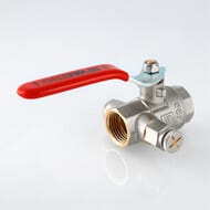 Кран дренажный со спускником 1"ВВ VALTEC BASE красная ручка VT.245.N.06