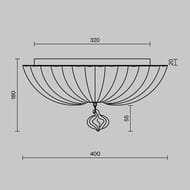 ���������� ���������� Maytoni Sienna (�����) C216-CL-03-N, 60��, IP20, E27, ����
