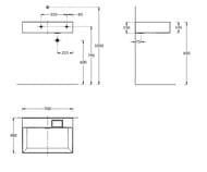 Раковина KERAMA MARAZZI TECNOLOGICA Logica мебельная/подвесная 700х480х145, без отверстия, белая гл. LO.wb.70.0