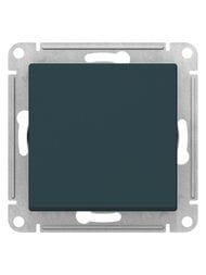 Переключатель Systeme Electric ATLASDESIGN 1-клавишный схема 6 10АХ механизм изумруд ATN000861