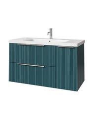 Тумба под раковину Caprigo RAIN 100 (1166х446х550) подвесная, 2 ящ, 1 дверь, Море 36515R-SF013
