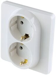 Розетка LEGRAND INSPIRIA двойная с заземлением 16 А белый 673750