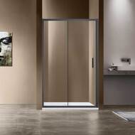Душевая дверь Vincea Garda 1100х1900 профиль вороненая сталь, стекло прозрачное VDS-1G110CLGM — миниатюра 1