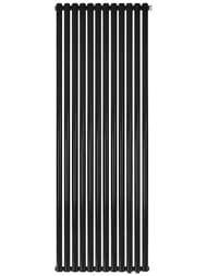 Дизайн-радиатор STOUT Tube Round 12 секц. ниж.прав.подкл. R40 1-1750-12 RT RAL9005 черный