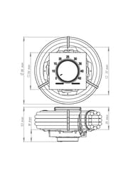 Термостат Systeme Electric ATLASDESIGN электронный, с датчиком, 10A, механизм, алюминий ATN000335