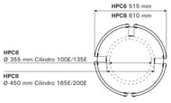 Защитные перила HARVIA для печей Cilindro PC100E/135E , артикул  HPC6