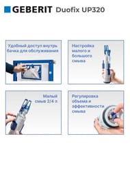 GEBERIT Duofix UP320 ����������� ��� ���������� �������,����������� ���.,������ 112�� 111.300.00.5