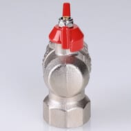 Кран шаровый 1/2"ВВ VALTEC BASE угловой с накидной гайкой, короткий, VT.266.NS.0404 — миниатюра 7