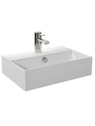 Раковина подвесная Hatria Bahia BH0500365011TS0 500х365х140мм, перелив, 1 отв. под смеситель, белая — миниатюра 1