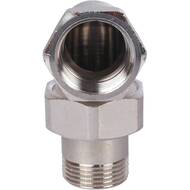 Американка STOUT 3/4"ВН, угловая, никель, уплотнение под гайкой o-ring кольцо, SFT-0057-000034 — миниатюра 5