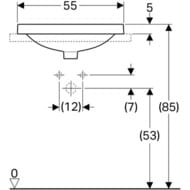 �������� Geberit VariForm (550�400) ������������, � ��������� 500.736.01.2