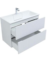 Тумба для раковины Aquanet Джейн 90 (900х455х637) подвесная, 2 ящика, цвет: белый матовый 335425