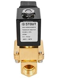 Клапан соленоидный STOUT 1/2", 24В, непрямого действия, нормально закрытый SSV-0030-024015