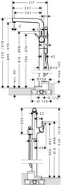 ��������� Hansgrohe Talis S 72412000 ��� �����/����, ���������, ����