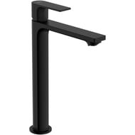 Смеситель для раковины Hansgrohe Rebris E 72581670 однозахват., дон.клапан, излив 242мм, мат.черный
