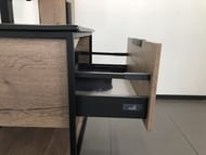 Тумба COMFORTY Бонн-75 (755х520х465) подвесная, с раковиной, дуб темный 00-00001936