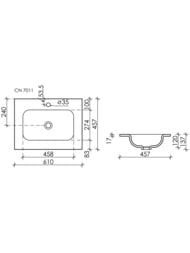 �������� ��������� Ceramicanova Grace 610�457�137 �������������, � ���. ��� �������, ������ CN7011MB