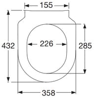 ������� ��� ������� Villeroy & Boch Subway SLIMSEAT 9M65S101 ������, � �����������