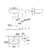 ����-���������� Grohe Bau Ceramic 39424000 ��������� (453�151�354)