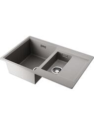 Мойка Omoikiri DAISEN 78-2-GR (780х510х234) врезная, артгранит, две чаши, серая 4993332