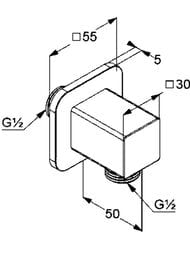 Соединение для шланга KLUDI A-QA 6554805-00
