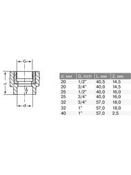 �����, ��������������� � �������, 25�1/2"�, ��� ���������������� ����, PRO AQUA PA22012P