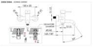 Смеситель для ванны Remer X Style X05BG, золото брашированное — миниатюра 2
