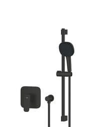 Душевая система Grohe Cubeo д/душа, без встр. части, штанга 470-620, руч. душ, чер. мат. 1053352430 — миниатюра 3
