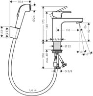 ��������� ��� �������� Hansgrohe Vernis Shape 71216000 �������������, � ���. �����, ���� /�����