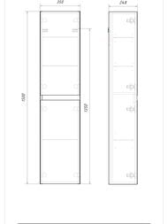 ����� Aqwella Geometria (350�1500�248) ���������,������������� ����������,2 �����,����� GE0535GRM