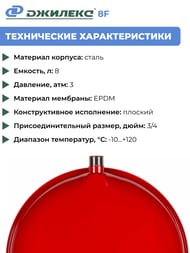 �������������� ��� ������� 8 F. 3/4", �������, ��� ���������,  7708