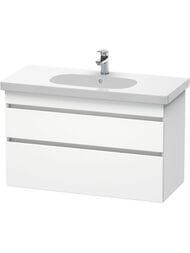 Тумба под раковину Duravit DuraStyle (1000х610х453) подвесная, 2 ящика, цвет белый матов.DS648501818 — миниатюра 1