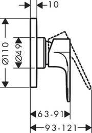��������� ��� ���� Hansgrohe Rebris S 72649000 �������������, ������������, ����