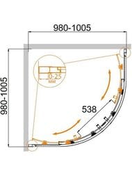 ������� ������ Cezares ��lveno (1000�1000�1900) MOLVENO-R-2-100-P-Cr ������ ��������, ����
