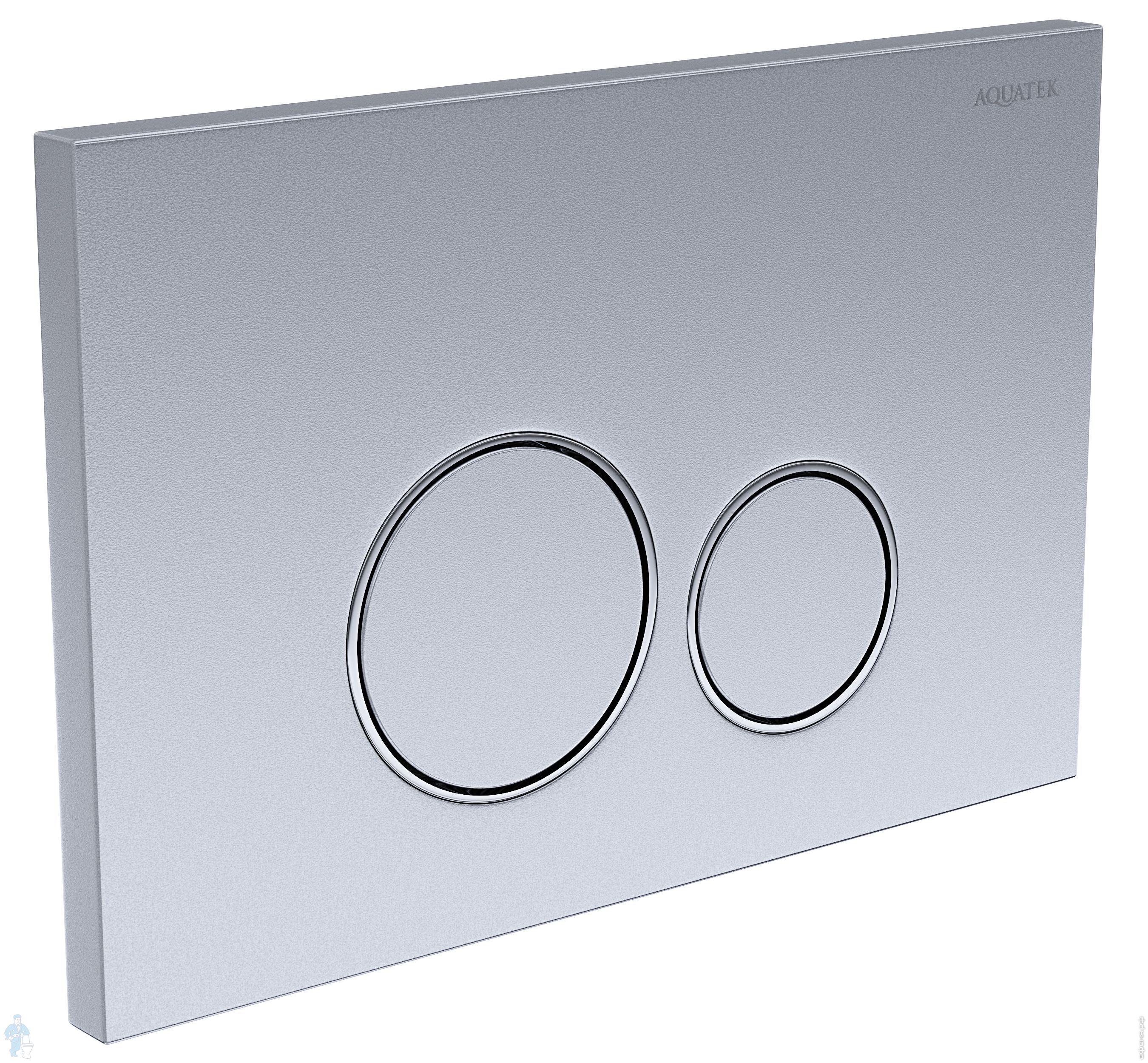 Клавиша смыва Aquatek Evolution двойной смыв, клавиши круглые, цвет мат ...