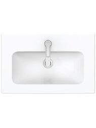 Умывальник DURAVIT ME by Starck 630х400 отверстие под смеситель, перелив, белый матовый 2342633200