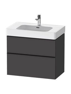 Тумба под раковину Duravit D-Neo (625x784x452мм) подвесная, графит матовый DE4377004490000