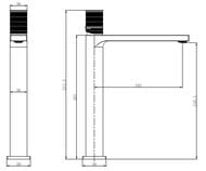 Смеситель для раковины Vincea Домус (Domus) VBF-5DM02GM, вороненая сталь