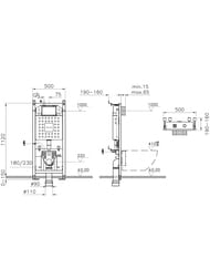 ��������: ����������� Vitra + ������� ���� + ������ Integra Square + ������� ��������� 9856B003-7206