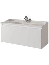 Тумба под раковину Caprigo Ponza-A 100 (1025х472х470) подвесная, цвет Bianco, фасад гладкий 13514F-B231