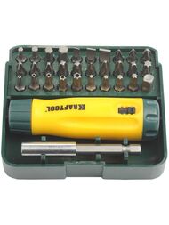 Отвертка реверсивная KRAFTOOL Mini-Box-32 с  насадками 32 шт  26142-H32