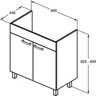 ����� ��� ����������� Ideal Standard TEMPO 80 �� (800�440�825) ��� E3241OS