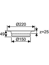 ������ ����������� ����� Uponor Drain �150, 25��, 1093090