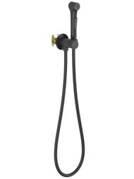 Набор с гигиеническим душем Aquatek Европа AQ1020MB встраиваемый, 1 отв., однозахватный, черный мат