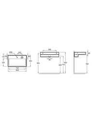 ����������-���������� Jacob Delafon TERRACE EXD112-00 (800�490) ��������� ��� ���������