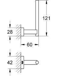 ��������� ��������� ������ ��������� ������ Grohe Essentials Cube ���������, ����: ���� 40623001