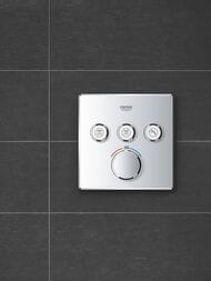 Смеситель Grohe Grohtherm SmartControl 29126000 термостат, 3 выхода, внешняя часть, хром — миниатюра 7