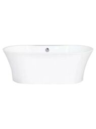 Ванна акриловая BelBagno BB201-1500-800 1500х740х595 овальная, отдельностоящая, переливом, белый
